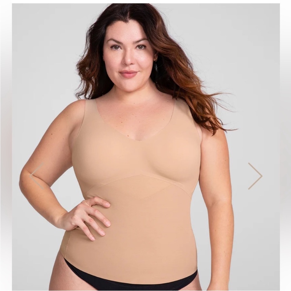 Honeylove Women's Liftwear Shapewear Padded Tank Top Tan Size XL